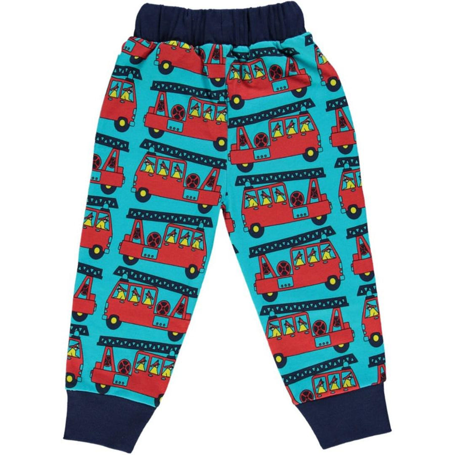 Småfolk - Firetruck Sweatpants (Blue Atoll) (5-6 Years)