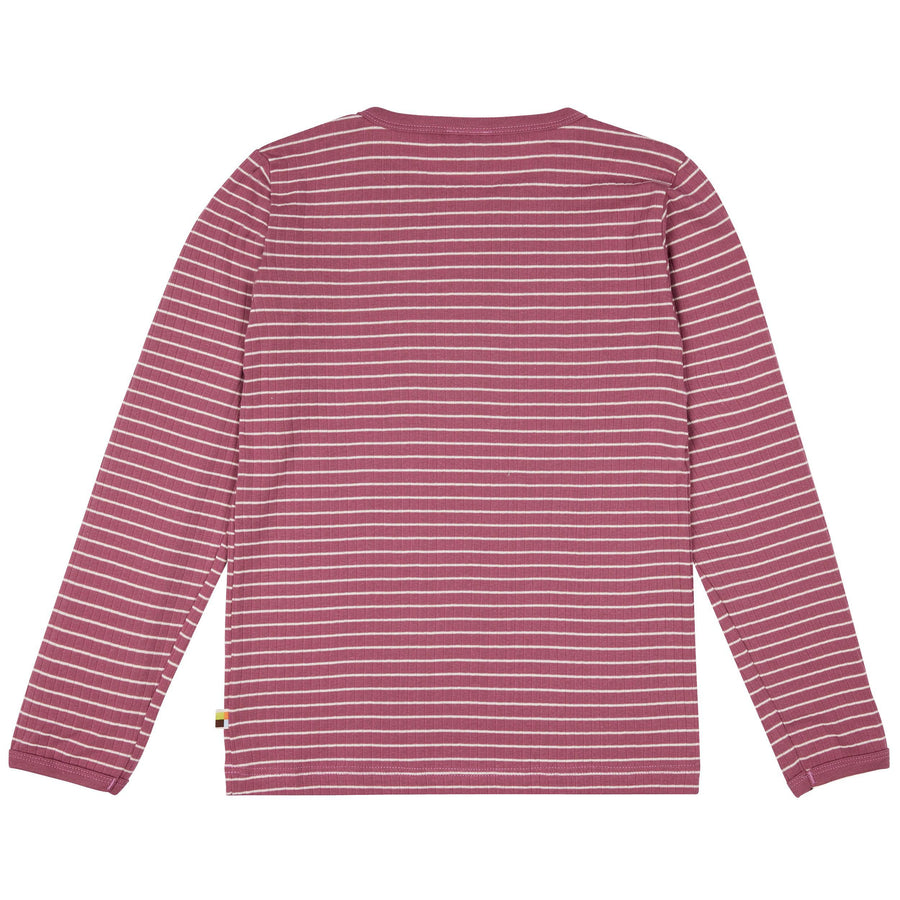 Loud + Proud - Grape Long Sleeved Striped Top