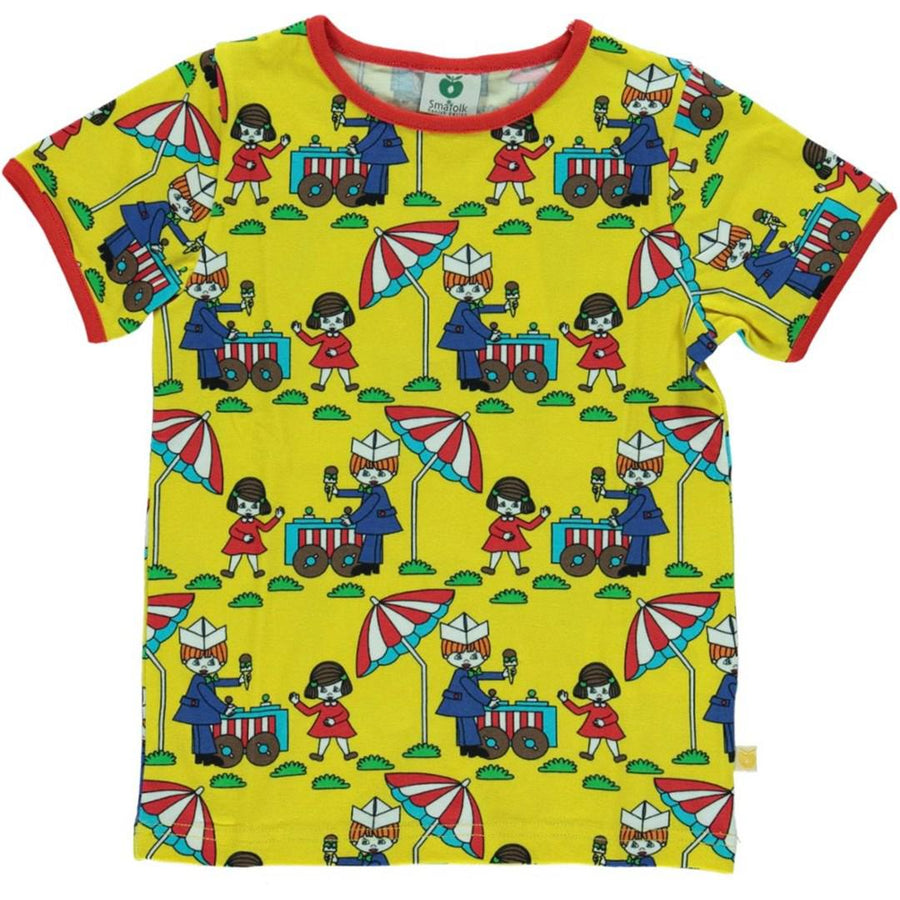 Småfolk - Ice Cream Stand Short Sleeved Top (Yellow)